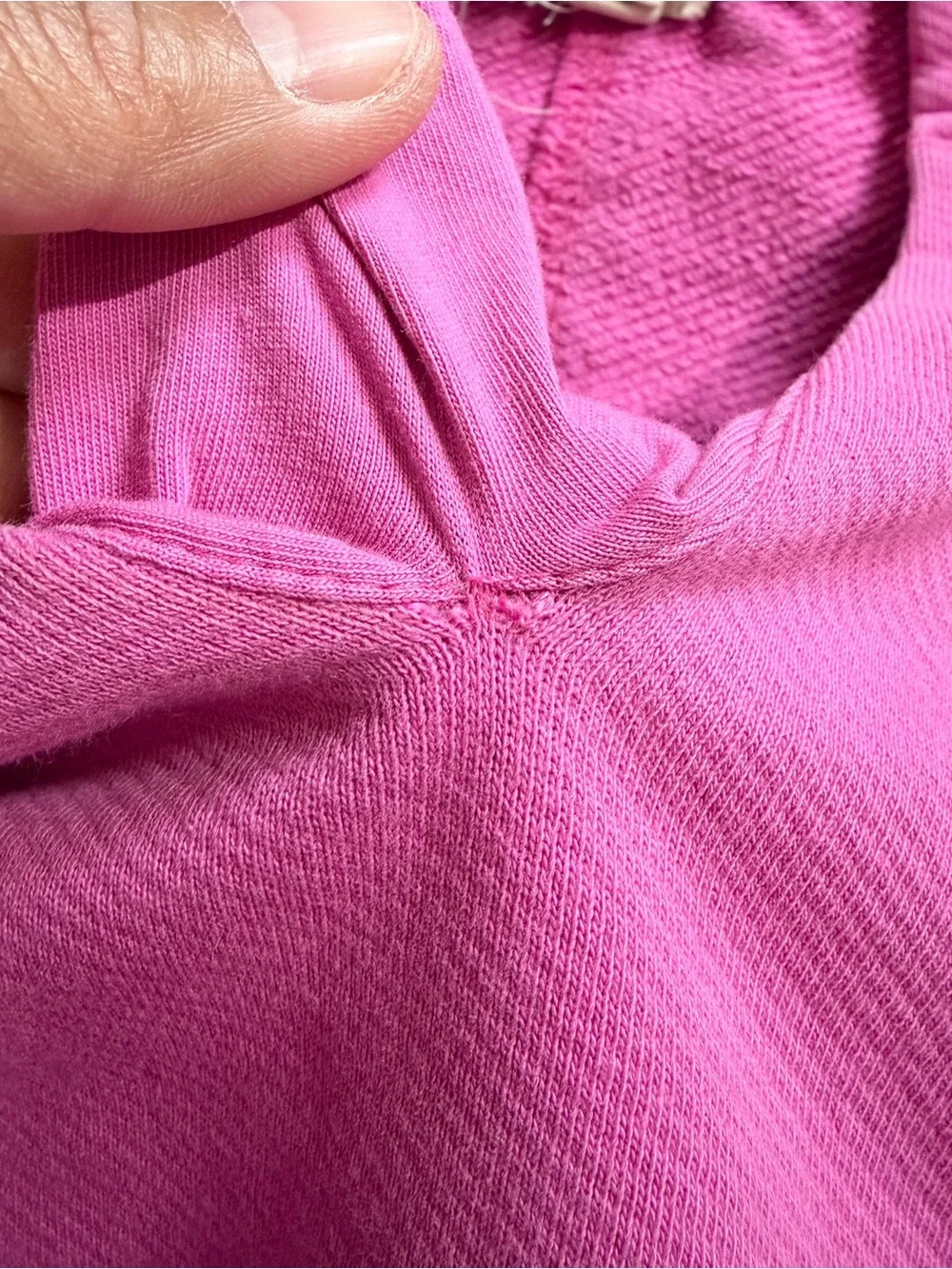Pilcro Women’s Sleeveless Hoodie Sweatshirt V-Neck in Pink S